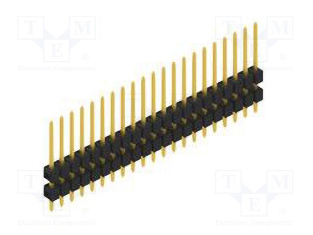 Connector: pin strips; pin header; male; PIN: 21; 2.54mm; THT; 1x21