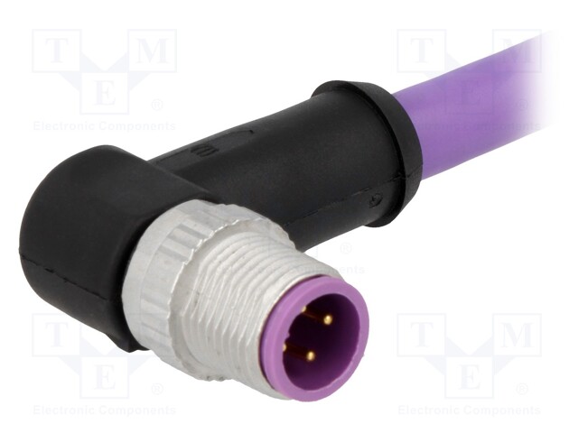 Plug; M12; PIN: 4; male; B code-Profibus; 1.5m; Insulation: PVC