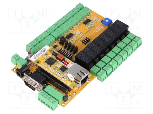 Dev.kit: Ethernet; RS232,RS422; WIZ550S2E; RJ45,pin strips; 5VDC