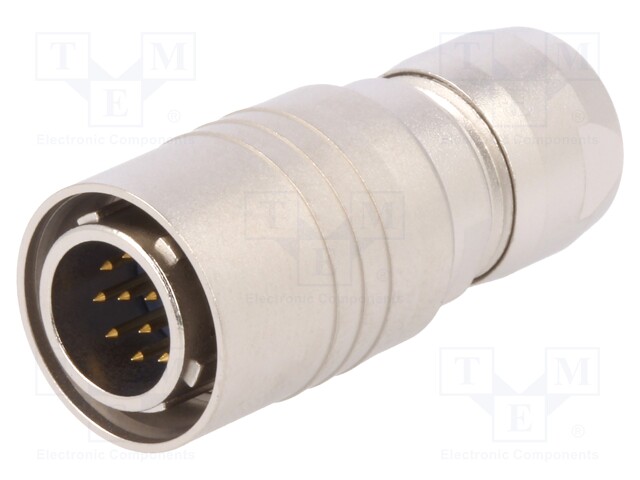 Plug; Connector: circular; HR10; male; PIN: 12; push-pull; 2A; 26AWG