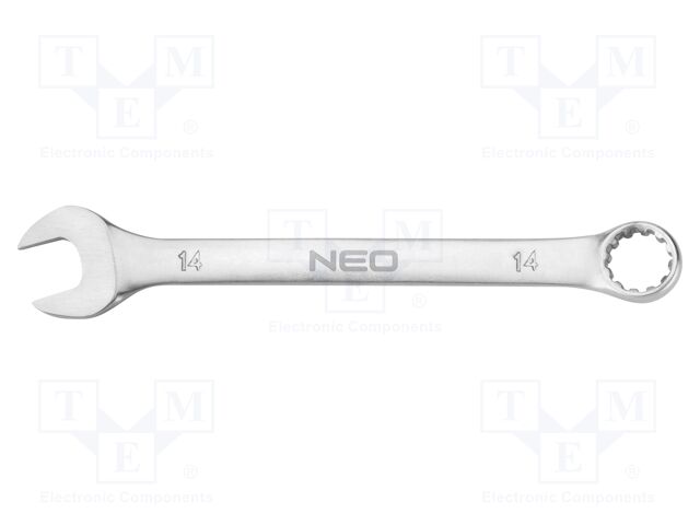 Wrench; combination spanner; 14mm; Chrom-vanadium steel; L: 180mm