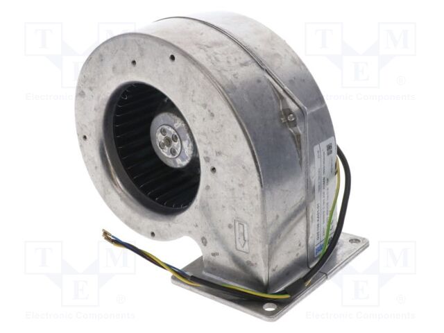 Fan: AC; blower; 230VAC; 159x183x115mm; ball; 1650rpm; IP44