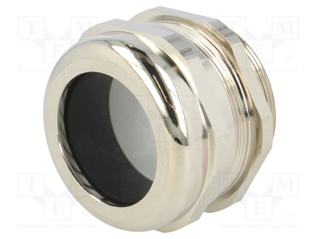 Cable gland; M50; IP68; Mat: brass; Body plating: nickel