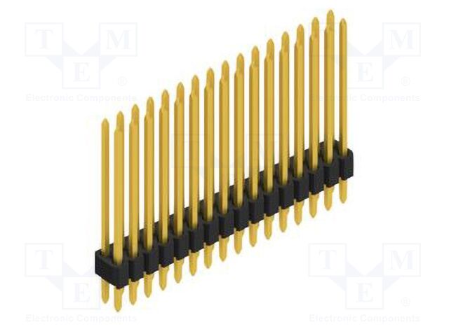 Connector: pin strips; pin header; male; PIN: 32; 1.27mm; THT; 2x16