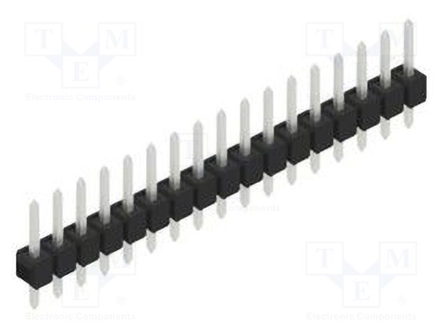 Connector: pin strips; pin header; male; PIN: 17; 2.54mm; THT; 1x17