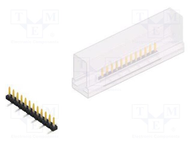 Connector: pin strips; pin header; male; PIN: 12; 2mm; SMT; 1x12