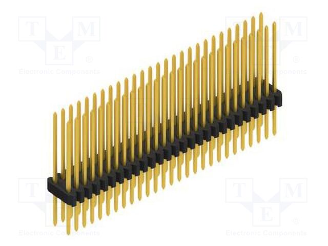 Connector: pin strips; pin header; male; PIN: 54; 1.27mm; THT; 2x27