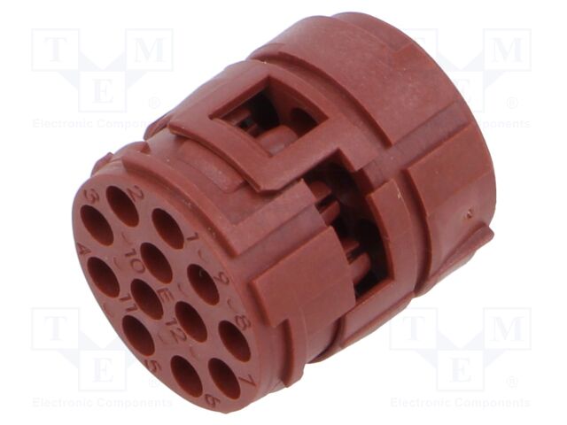 Connector: M23; PIN: 12; soldering; 100V; 7A; Series: EPIC