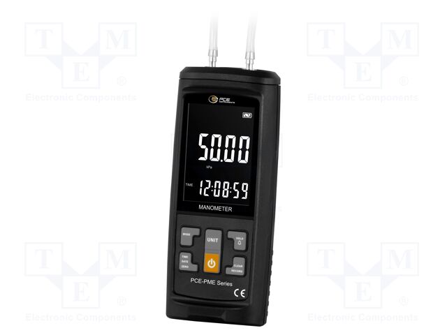 Manometer; -50÷50kPa; LCD; ±1%; Interface: USB C; Ø162x63mm; IP20