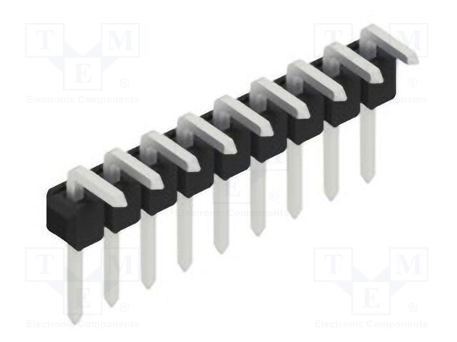 Connector: pin strips; pin header; male; PIN: 9; 2.54mm; THT; 1x9