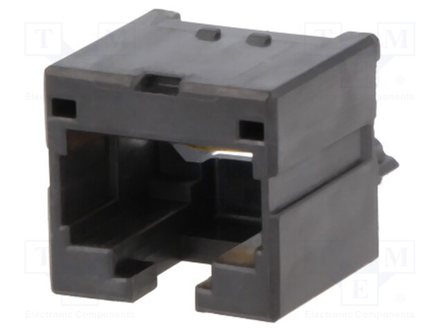 Socket; RJ45; PIN: 8; Cat: 6a; Layout: 8p8c; THT; on PCBs; straight