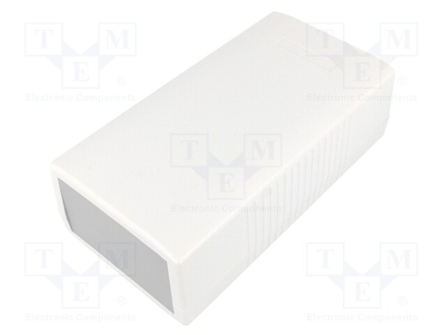 Enclosure: with panel; X: 100mm; Y: 190mm; Z: 60mm; ABS; light grey