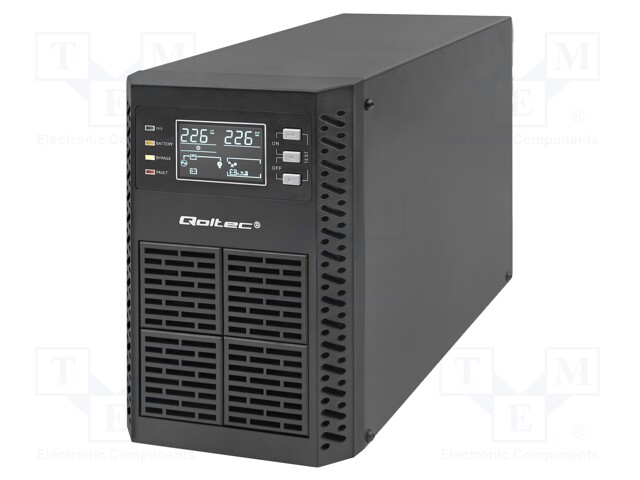 Power supply: UPS; 1000W; 1000VA; Uin: 110÷300V; 278x145x220mm
