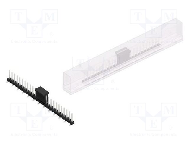 Connector: pin strips; pin header; male; PIN: 25; 2.54mm; SMT; 1x25