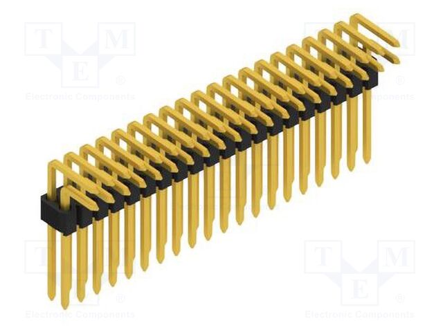 Connector: pin strips; pin header; male; PIN: 40; 1.27mm; THT; 2x20