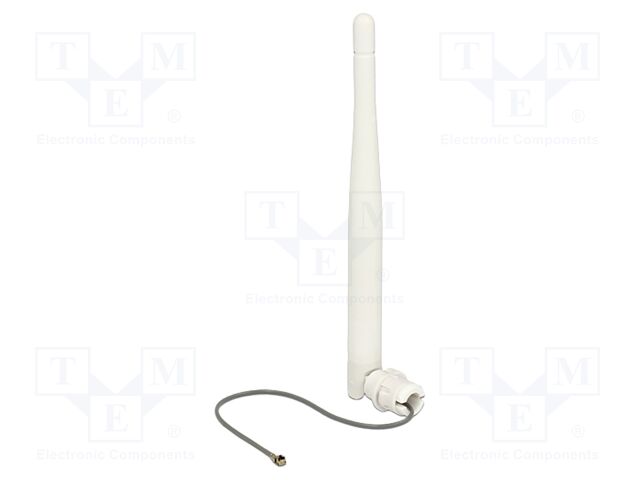 Antenna; inner,WiFi; white; IPEX MHF 1; push-in; male; 50Ω; 120mm