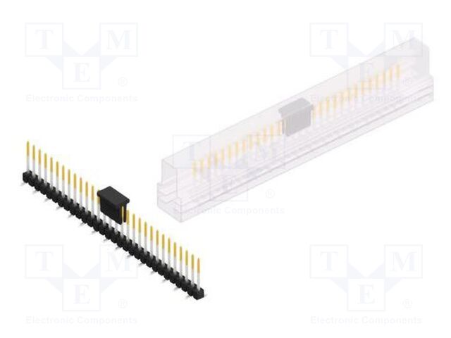 Connector: pin strips; pin header; male; PIN: 30; 2.54mm; SMT; 1x30