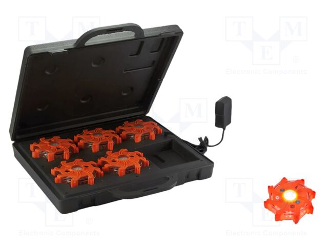 Lamp: warning; IP67; Pulsar Pro; emergency services; H: 24mm; red