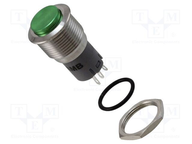 Switch: vandal resistant; Pos: 2; SPDT; 2A/48VDC; ON-(ON); IP40