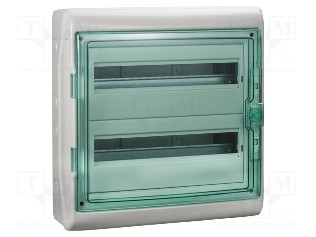 Enclosure: for modular components; IP65; light grey; IK09