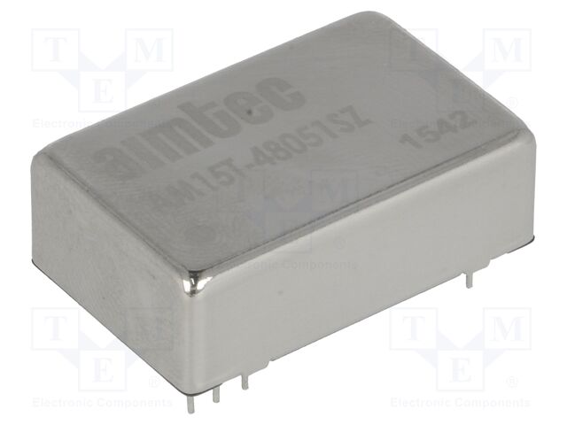 Converter: DC/DC; 15W; Uin: 36÷75VDC; Uout: 5.1VDC; Iout: 3A; DIP24