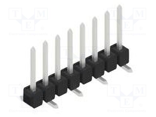 Connector: pin strips; pin header; male; PIN: 8; 2.54mm; SMT; 1x8