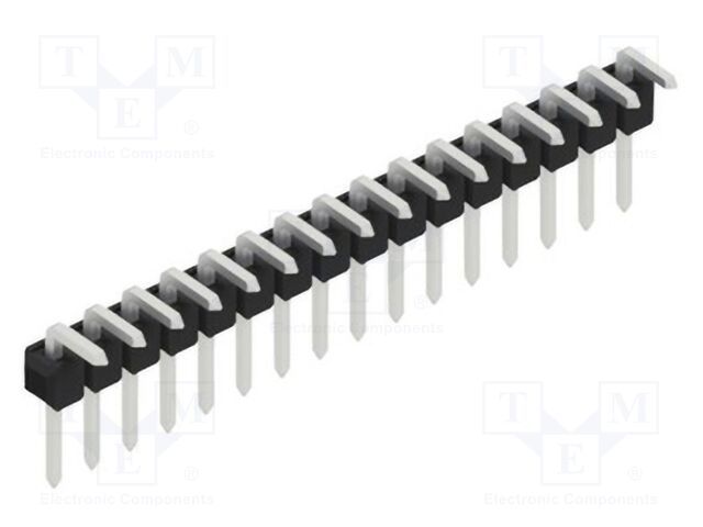 Connector: pin strips; pin header; male; PIN: 16; 2.54mm; THT; 1x16