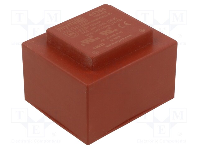 Transformer: encapsulated; 30VA; 230VAC; 24V; 24V; 625mA; 625mA