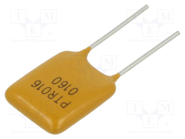 Fuse: PTC polymer; 1.6A; Imax: 40A; THT; PTR016V; bag