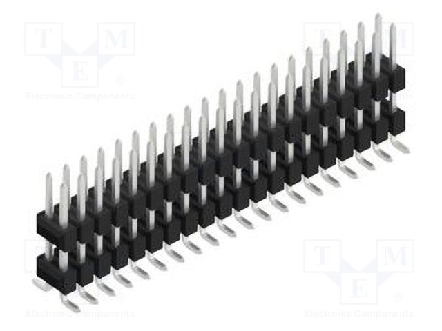 Connector: pin strips; pin header; male; PIN: 40; 2.54mm; SMT; 2x20