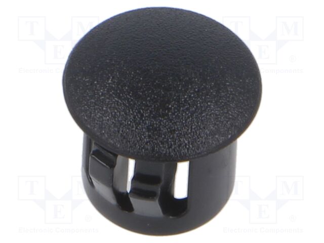 Accessories: stopper; H: 10mm; push-in,snap-fastener; black