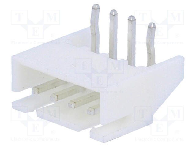 Socket; wire-board; male; A2501; 2.5mm; PIN: 4; THT; 250V; 3A; tinned