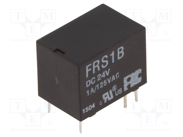 Relay: electromagnetic; SPDT; Ucoil: 24VDC; 1A/125VAC; 1A/30VDC