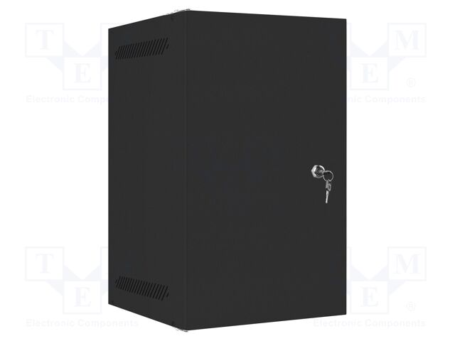 Enclosure: rack cabinet; Standard: 10"; 9U; black; Z: 310mm; X: 280mm