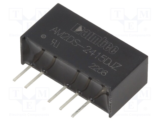 Converter: DC/DC; 2W; Uin: 21.6÷26.4V; Uout: 15VDC; Uout2: -15VDC