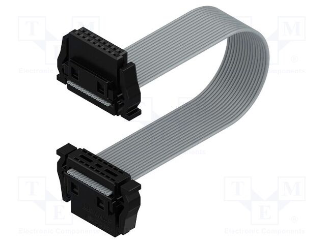 Ribbon cable with IDC connectors; Contacts ph: 1.27mm; PIN: 2x8