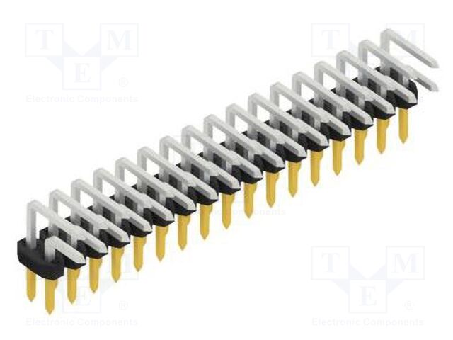 Connector: pin strips; pin header; male; PIN: 34; 2mm; THT; 2x17
