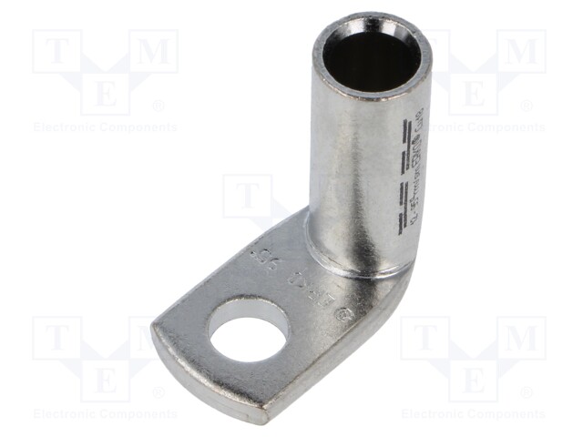 Tip: ring tube; M12; 95mm2; crimped; for cable; angled 90°; tinned