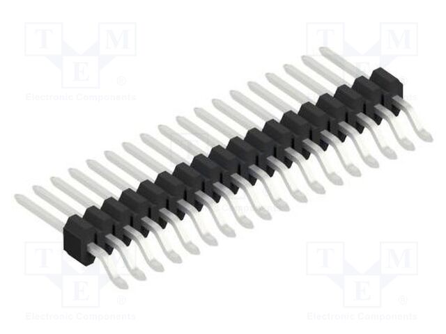 Connector: pin strips; pin header; male; PIN: 18; 1.27mm; SMT; 1x18