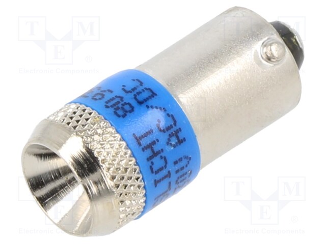 LED lamp; Colour: blue; Cap: BA9S; 110VAC; 110VDC