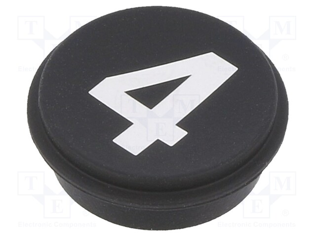 Button; Ø21mm; Pushbutton: round; black; 09