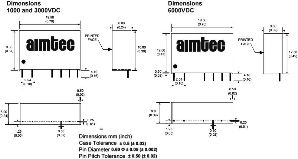 Converter: DC/DC; 1W; Uin: 4.5÷5.5V; 12VDC; Iout: 83mA; SIP7; 2.3g