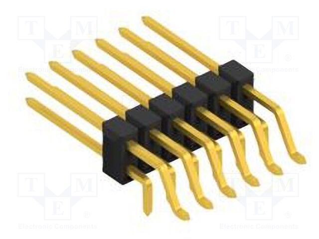 Connector: pin strips; pin header; male; PIN: 12; 2.54mm; SMT,THT