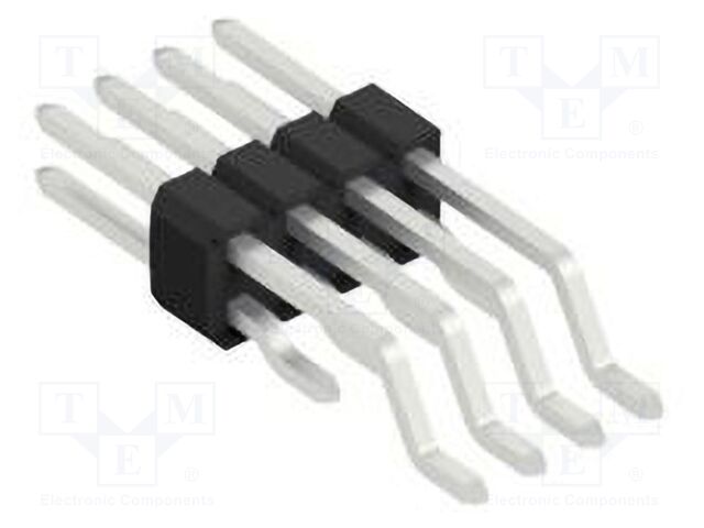Connector: pin strips; pin header; male; PIN: 8; 1.27mm; SMT; 2x4