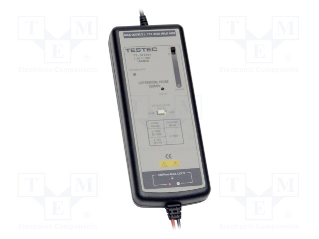 Oscilloscope probe; Band: ≤100MHz; Attenuator: 10: 1/100: 1