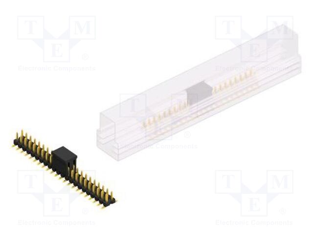 Connector: pin strips; pin header; male; PIN: 44; 2.54mm; SMT; 2x22