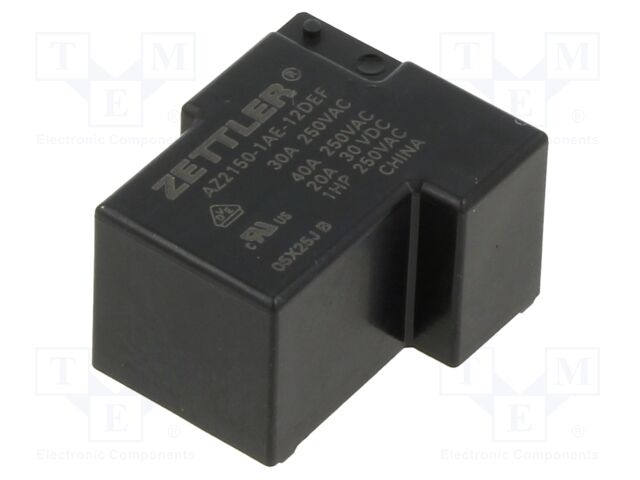 Relay: electromagnetic; SPST-NO; Ucoil: 12VDC; 40A; max.300VAC