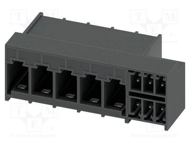 PCB hybrid header, nominal cross section: 6 mm?, color: blac
