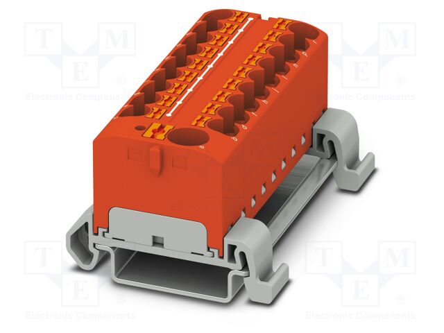 Splice terminal: rail; 32A; 800V; push-in; PA; 0.2÷6mm2; W: 64.8mm