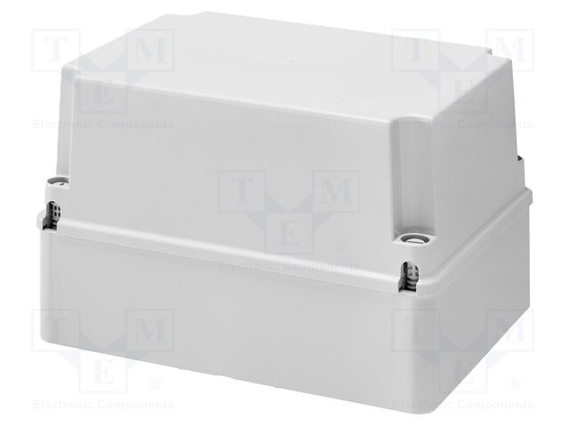 Enclosure: junction box; wall mount; plastic; grey